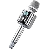 ZenMuz Professional Wireless Karaoke Microphone with Speaker and Soundcard, Karaoke Machine Featuring Surround Sound and Dynamic Pickup That Surpasses Ordinary Karaoke Microphones
