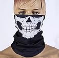 GXG-1987 Black Seamless Skull Face Tube Mask