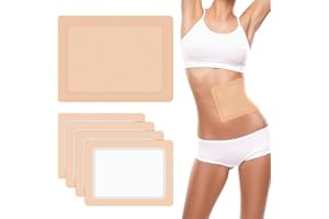 ZUJIACUN 30 packs Castor oil packaging kit, highly absorbent self-adhesive castor oil packaging organic cotton, leave-in leg 