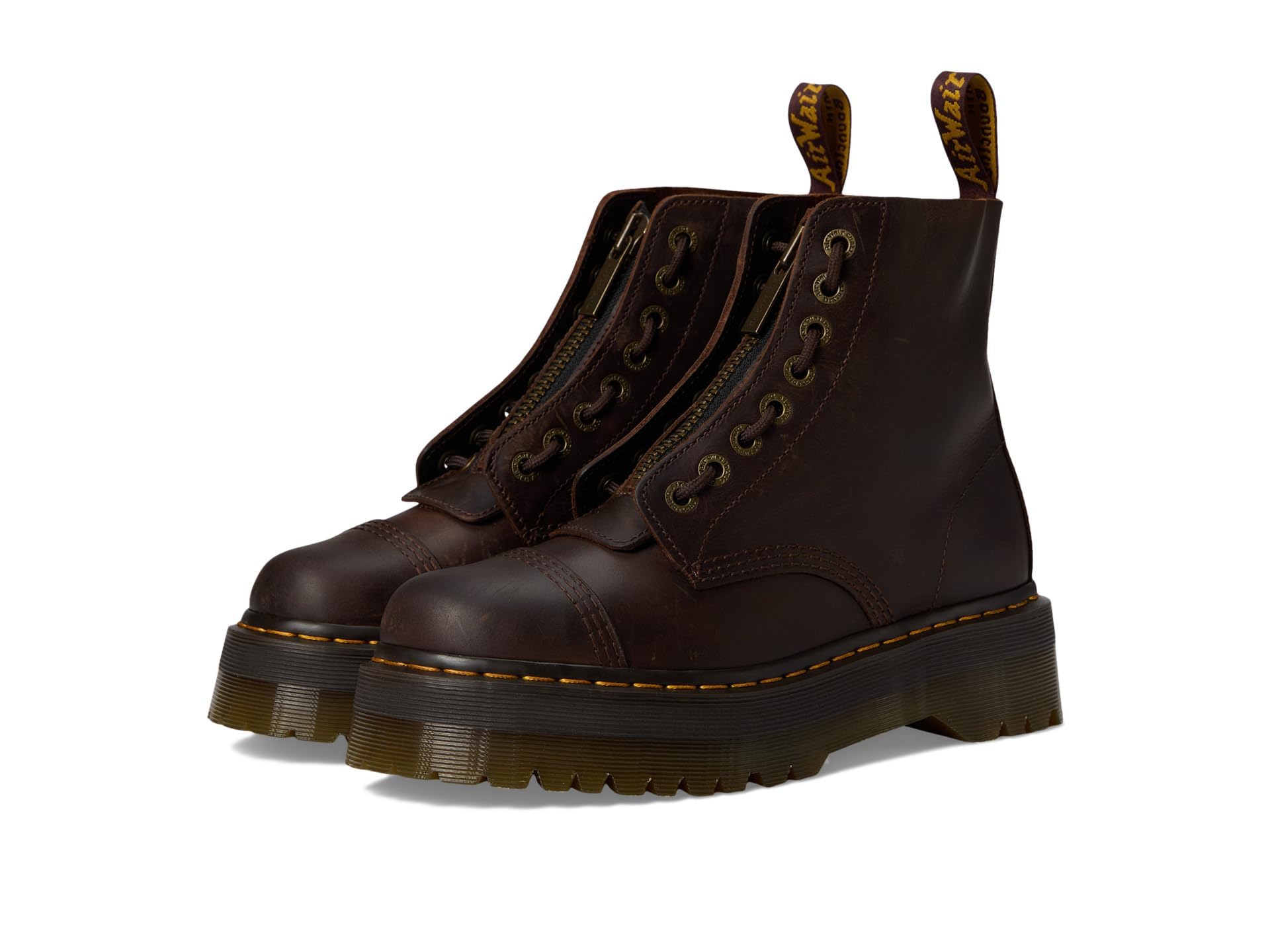 Dr. Martens Unisex Sinclair Jungle Boot, Dark Brown Crazy Horse, 6UK, 8 US Women/7 US Men Image