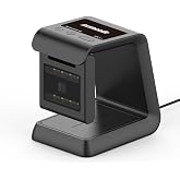 Symcode 1D 2D Hands-Free Barcode Scanner, with Omnidirectional Automatic Sensing Scanning Barcode Reader Adjustable Screen Scanning Platform Scanner for POS PC Supermarket Bookstore