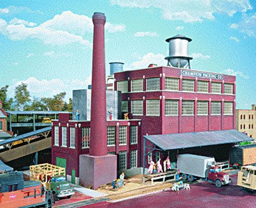 Walthers HO Scale Cornerstone Series174 Champion Packing Plant 16-3/8 x 7-1/8 x 5-15/16" 40.9 x 17.8 x 13.2cm