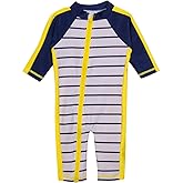 SwimZip Boys' Long-Sleeve UPF 50+ Swimsuit for Baby, Toddler, & Little Boys