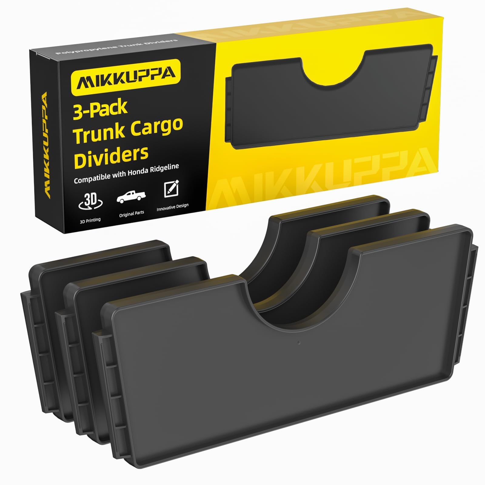 Photo 1 of MIKKUPPA Trunk Cargo Dividers - Compatible with 2017-2025 Honda Ridgeline Storage Accessories, Truck Rear Storage Box In-Bed Dividers(3Pcs)