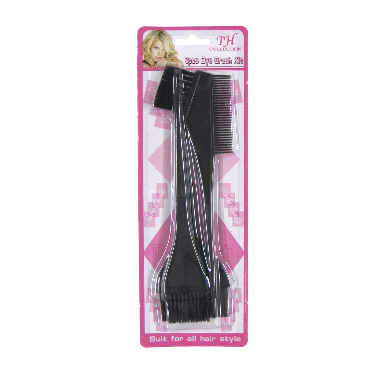 Treasure Gurus 3pc Hair Color Brush Comb Kit Home Salon Dye Bleaching Highlight Tool Set Hairdresser Supplies : Beauty