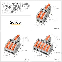 GKEEMARS 26Pcs Compact Splicing Connectors Wire