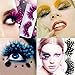 HOMANDA Dot Pattern 6 Pairs Deluxe Party Stage Dance Costume Feather False Eyelashes Eye Lashes