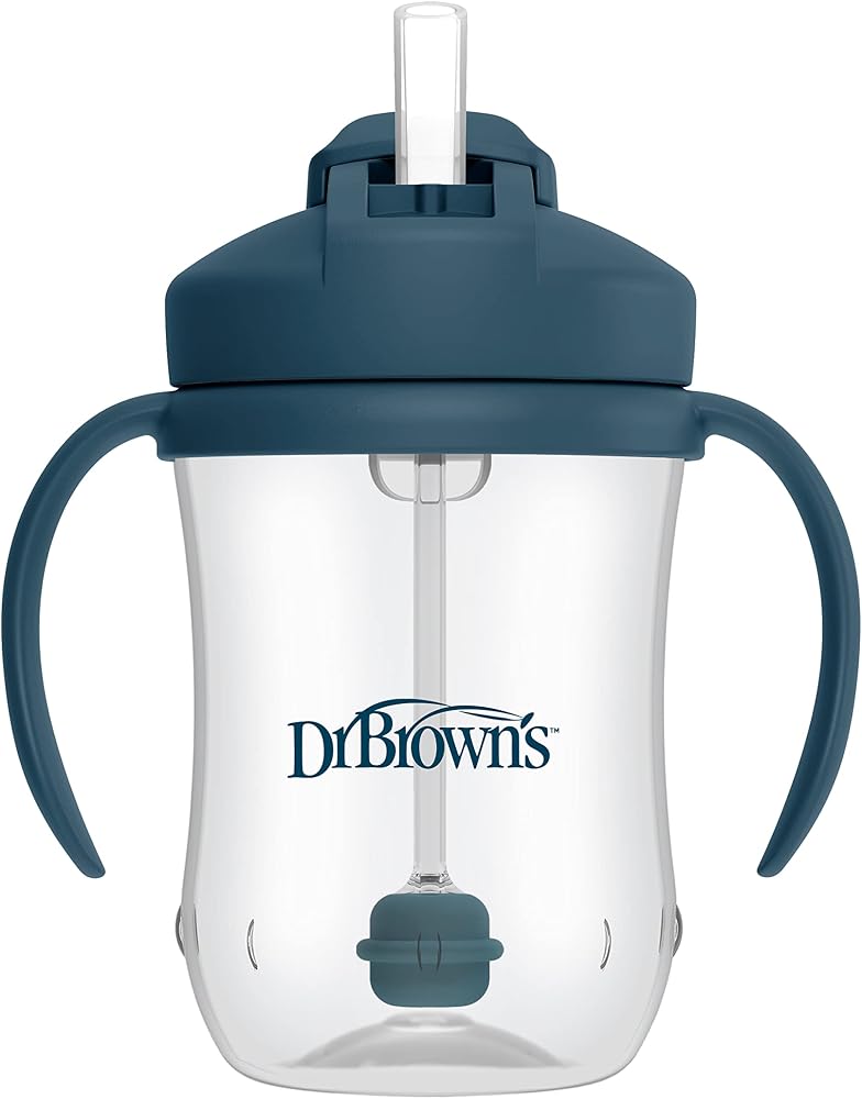 Dr. Brown's Milestones Baby's First Straw Cup, Blue, 1-Pack