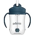 Dr. Brown's Milestones, Baby's First Straw Cup Sippy Cup with Straw, 6m+, 9oz/270ml, Dark Blue, BPA Free