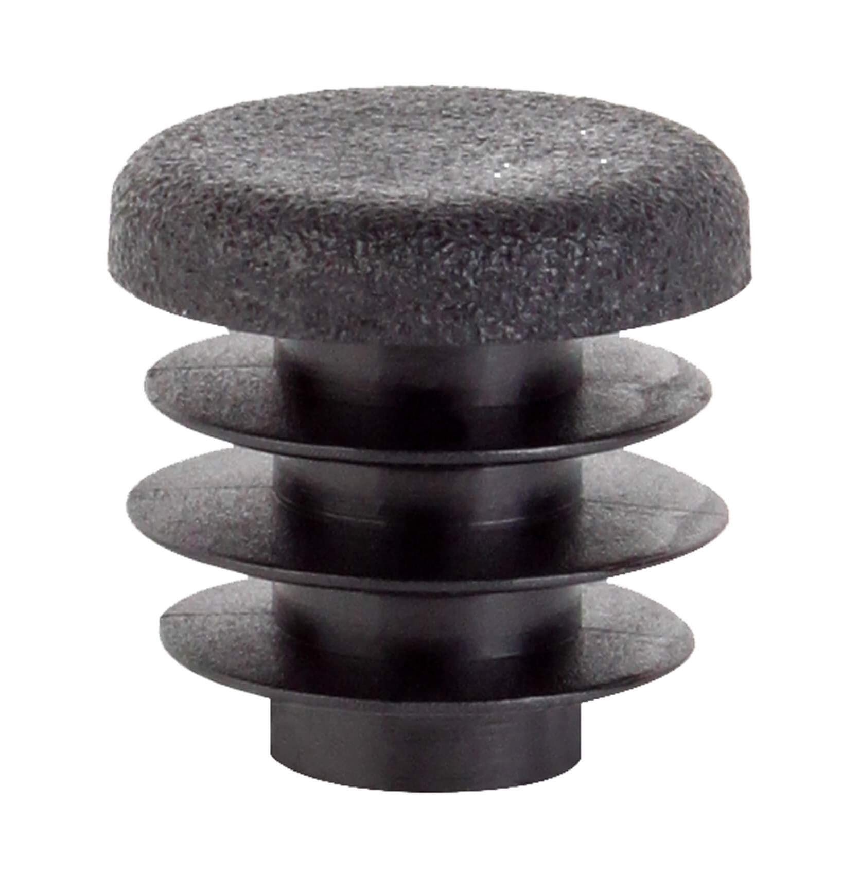 Alberts 858964 Sealing Plugs for Round Pipes, Plastic, Black, Diameter 15 mm, Set of 24