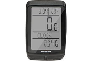 Himiway Bike Computer ANT+ & GPS Wireless with Mount/Mini Bike Computer with LCD Display Multifunctional Bicycle Computer with 2.9 LCD Bike Speedometer for Bike with Auto Backlight IP67 Waterproof