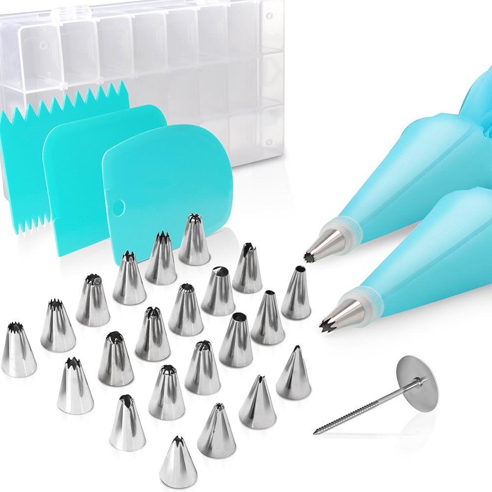 Amazon Com Cake Decorating Supplies Kit Teenitor 32 Pcs Baking