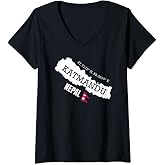 Womens Kathmandu Nepal V-Neck T-Shirt