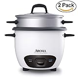 Aroma Arc Rice Cooker and Food Steamer, 3-Cup
