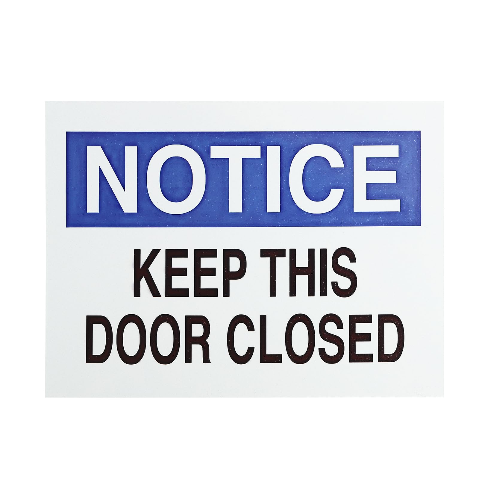 PATIKIL Warning Sign 6x8", Aluminum Sign Notice Keep This Door Closed Sign Rust Free Signs for Indoor
