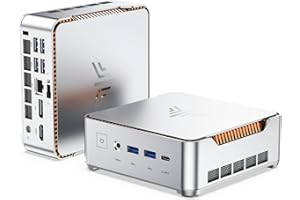 KAMRUI Hyper H2 Mini Gaming PC, in-tel Core i9-11900H (Beat 1195G7/5825U, up to 4.9GHz) 32GB RAM 1TB SSD Mini Desktop Computers, Triple 4K Display 6*USB3.2, USB-C, HDMI, DP, WiFi6, BT5.2, Office Home