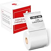 Phomemo Labels - Frosted Clear Round Label for M110/M100/M220/M108/M250/M160 Label Maker, 1.96" x 1.96"（50x50 mm）,Multi-Purpose Self-Adhesive Paper for Barcode/Address/Mailing/Logo/Business Home Tag