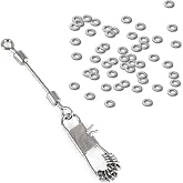 Maxcatch Fly Fishing Tippet Rings, 2.0mm, 100 PCS, for Leader and Tippet Line Connector