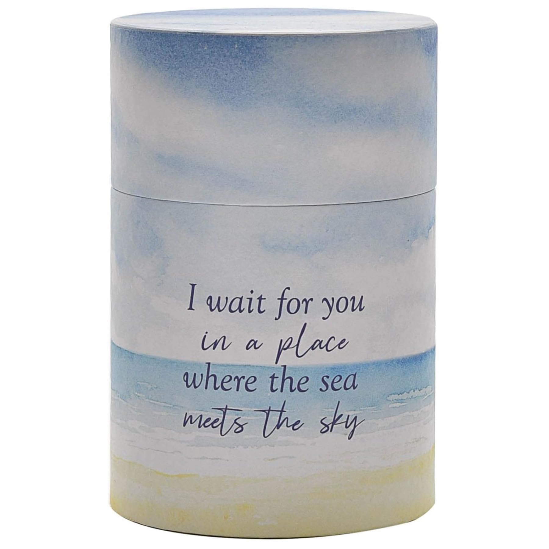 Scatter Tube, Cremation Urn, Scattering Ashes Urn - 12cm Scatter Tube - Design - I Wait for You 7342
