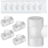 Threlaco 10 Pcs Tracheostomy Hme Heat Moisture Exchanger Supplies | Individually Wrapped Hmes, 200 to 1500 ml Tidal Volume, 30 Mg Moisture Output, Clear Housing, 24 Hour Replacement Routine