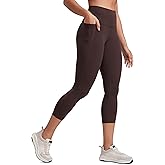 CRZ YOGA Butterluxe Workout Capri Leggings Pockets 21" - High Waisted Gym Athletic Womens Crop Yoga