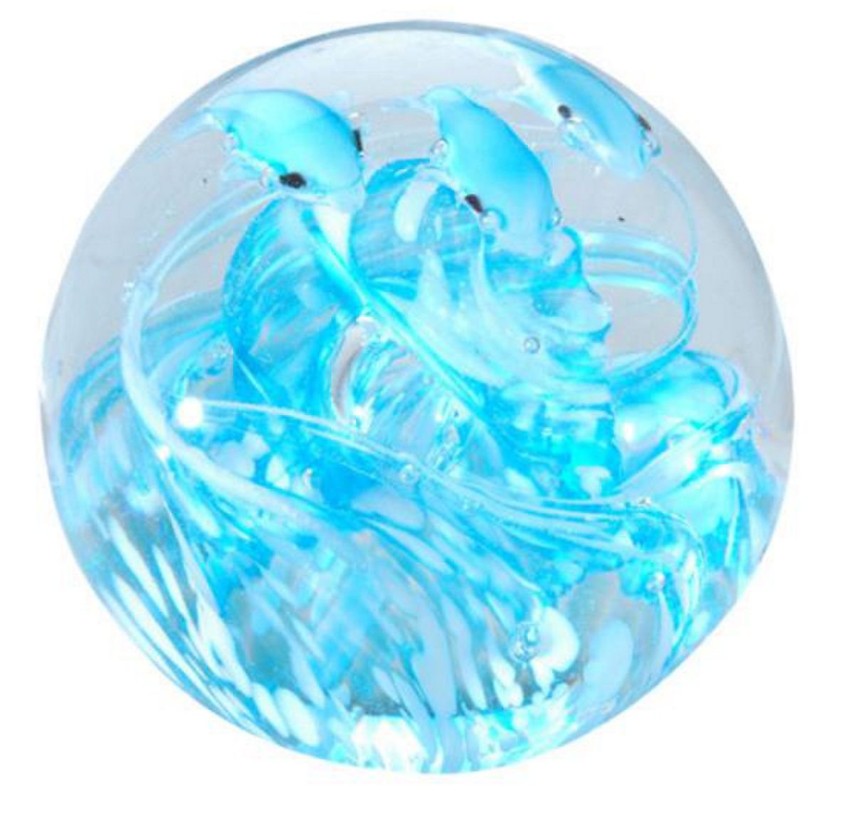 Dream Glass Ball Mini, Dolphin On Wave