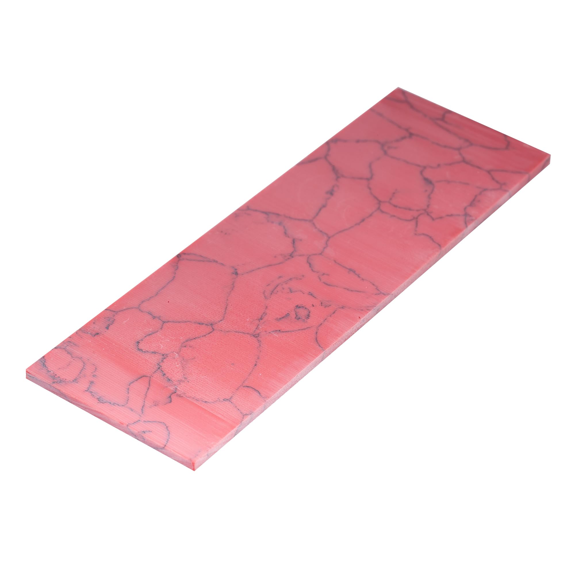 Musiclily Pro Man-Made Guitar Inlay Material Blank Sheet 95x35x2mm, Red Coral