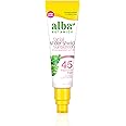 Alba Botanica, Facial Sunscreen Lotion SPF 45 Fragrance Free, Unscented, 2 Ounce (Packaging May Vary)
