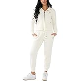 True Religion womens Crystal Horseshoe Mid Rise Fleece JoggerCasual Pants