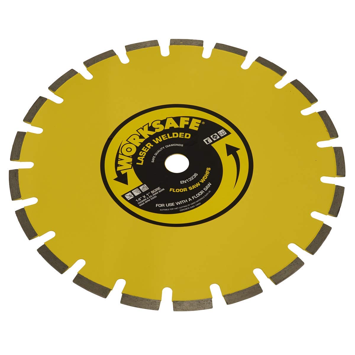 Worksafe WDHFS350 Ø350 x 25mm Floor Saw Blade (Hard)