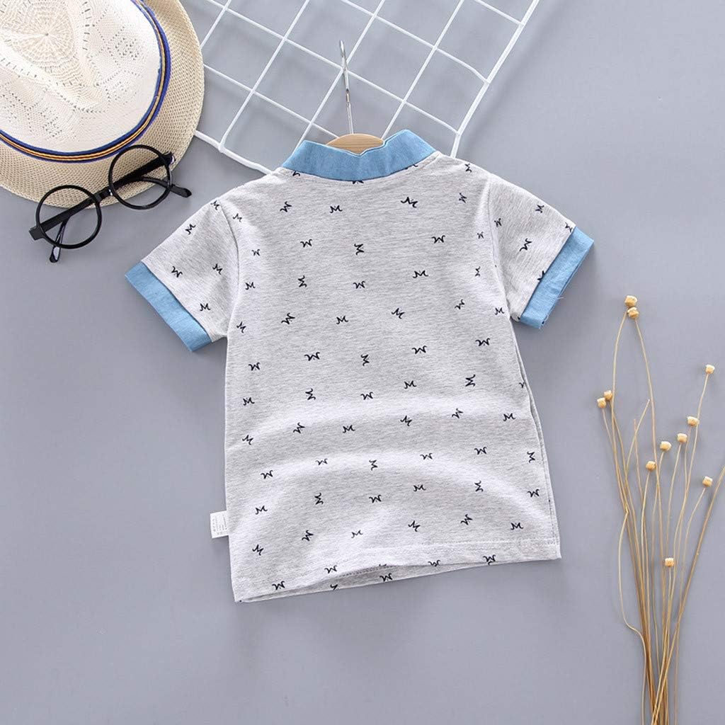 K-Youth de 0 a 5 años Ropa Bebe Niño Recien Nacido Verano Patrón de Carta  Camiseta Manga Corta Bebe Blusa de Niños Ropa para Niña Primavera Chandal  Bebes Niñas Tops 2019 Rebajas
