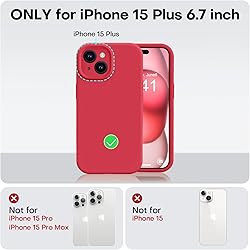 Vooii Compatible with iPhone 15 Plus Case, Upgrade