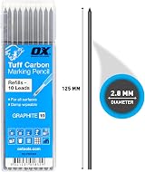 OX Tools Tuff Carbon Graphite Lead 10 Pack Replacement Pencils view 2