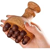sanlusan Therapy Massage Tool | Wooden Mushroom Massager | Lymphatic Drainage Massager Wood | Maderoterapia kit |Meridian Pressure Brush