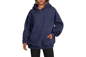 EFAN Womens Hoodies Oversized Sweatshirts Pullover Fleece Sweaters Long Sleeve With Pockets Winter Fall Outfits Y2k Clothes