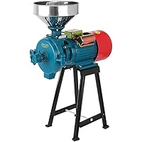 110V Electric Rice Corn Grain Coffee Wheat Feed Mill Wet Dry Cereals Grinder