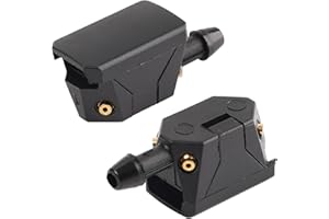Suvnie 2 PCS Front Windshield Washer Nozzles, 4 Holes Car Windshield Washer Wiper Arm Sprayer, Auto Left Right Windshield Washer Squirter Nozzle Replacement, Universal Vehicle Accessories
