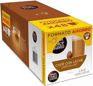 DOLCE GUSTO café con leche 48 cápsulas caja 370 gr: Amazon.es: Alimentación y bebidas