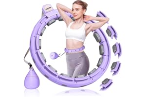 GAOKOWEI Smart Silent Weighted Hula Circle，Infinity Fitness Hoop for Adults Adjustable 30"-50" Exercise Hoop for Weight Loss，Hula Fitness Hoops Suitable for Women and Beginners