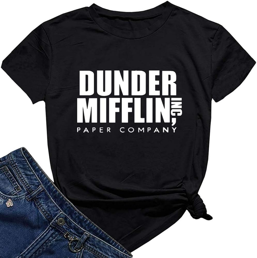 dunder mifflin baseball shirt
