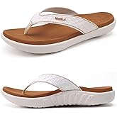 KuaiLu Womens Flip Flops Ladies Yoga Mat Comfortable Walking Thong Sandals With Plantar Fasciitis Arch Support Slip On Indoor Outdoor For Summer