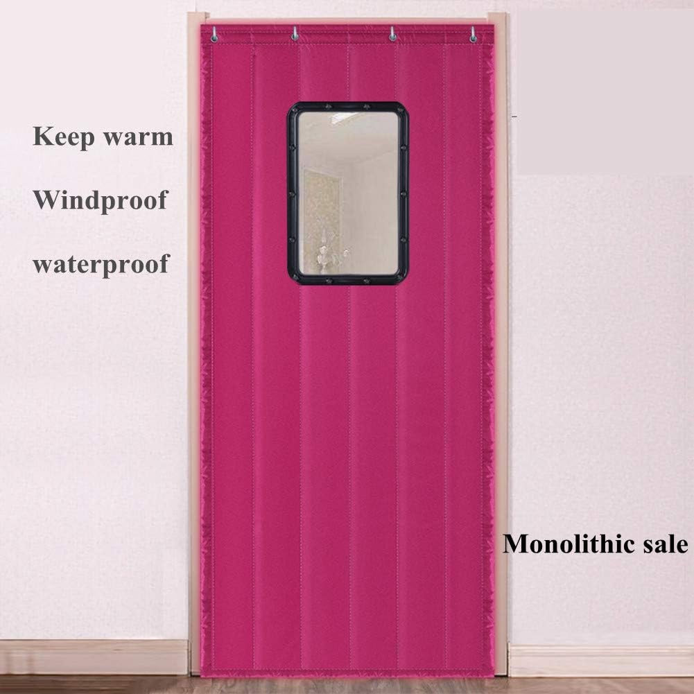 JJKB Sonido Impermeable, Cálido Espesar Cortina De Puerta De Algodón A