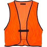 Orange Aglow Lightweight Mesh Blaze Orange Hunting Safety Vest - Ultralightweight &amp; Breathable, Visible Day &amp; Night