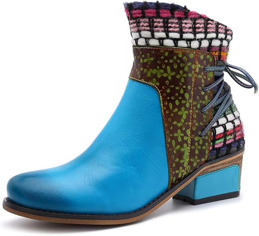 bohemian splicing boots