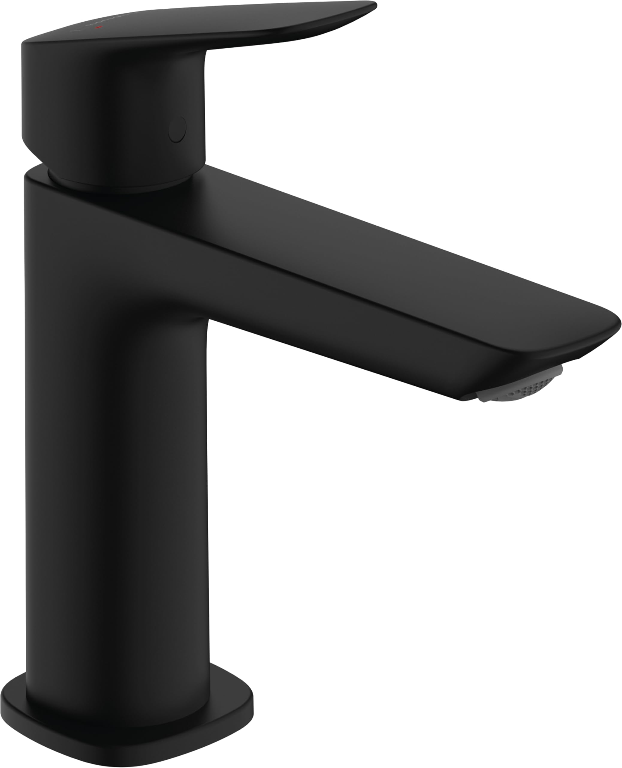 hansgrohe Logis Fine - Bathroom tap Without Waste Set, Bathroom Sink Water tap with spout Height 110mm, Bathroom Mixer tap Water-Saving (EcoSmart), matt Black, 71253670