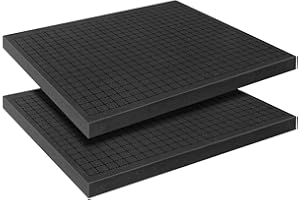 YIENFBEV Pick and Pluck Foam Sheets, 2Pcs 16 x 12 x 1 Inch Pick Apart Foam Padding for Camera Storage, Crafts, Tool Box, Storage Drawer