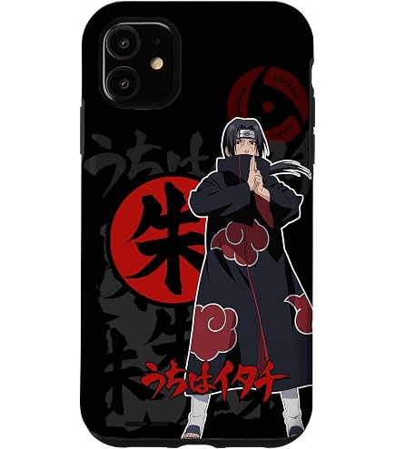 Custodia Per IPhone A Tema Naruto Shippuden, Con Itachi, Sasuke, Minato, Obito, Nuova