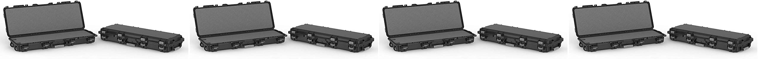 Plano Mil-Spec Field Locker Tactical Long Gun Case with Wheels, Black, Large (Pack of 4)