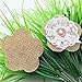 OZXCHIXU 12pcs Burlap Lace Flower with Pearl Natural Color Rustic Wedding Paty Decoration and Crafts DIY
