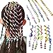 Girls 12 Pcs Hair Twist DIY Tool Stylish Hair Accessories with Beads Multicolor